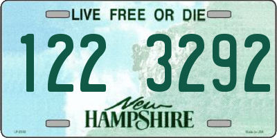 NH license plate 1223292