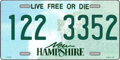 NH license plate 1223352