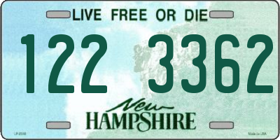 NH license plate 1223362