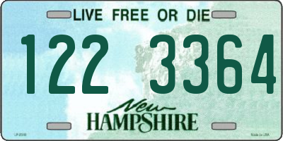 NH license plate 1223364