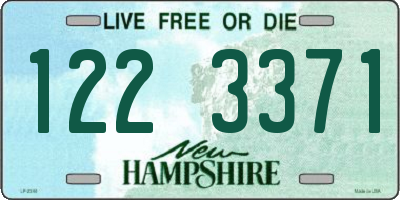 NH license plate 1223371