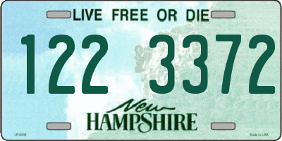 NH license plate 1223372
