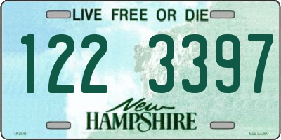 NH license plate 1223397