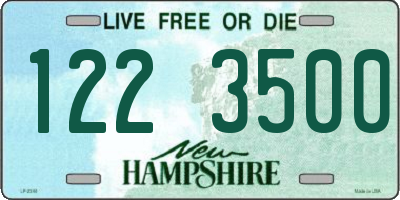 NH license plate 1223500