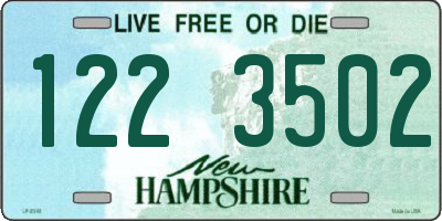 NH license plate 1223502