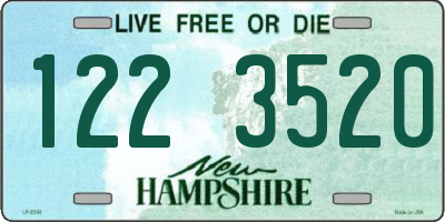 NH license plate 1223520