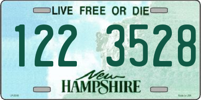 NH license plate 1223528