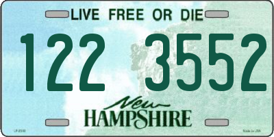 NH license plate 1223552