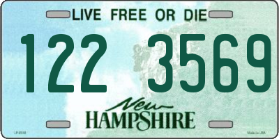 NH license plate 1223569