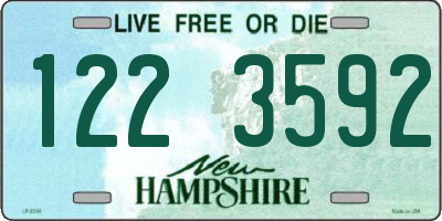 NH license plate 1223592