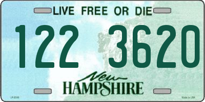 NH license plate 1223620