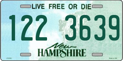 NH license plate 1223639