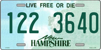 NH license plate 1223640