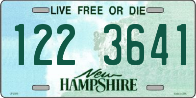NH license plate 1223641