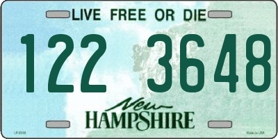 NH license plate 1223648