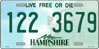 NH license plate 1223679