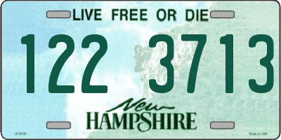 NH license plate 1223713