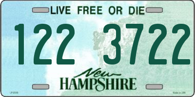 NH license plate 1223722