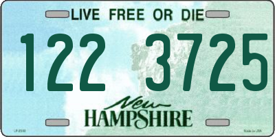 NH license plate 1223725