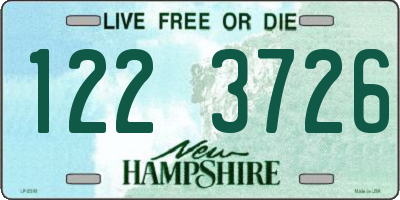 NH license plate 1223726