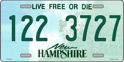 NH license plate 1223727