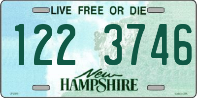 NH license plate 1223746