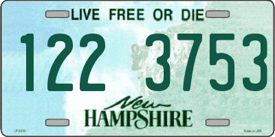 NH license plate 1223753