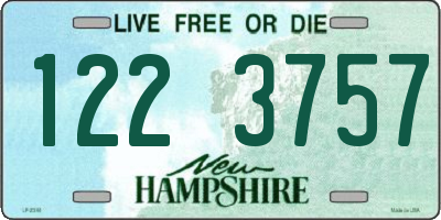 NH license plate 1223757
