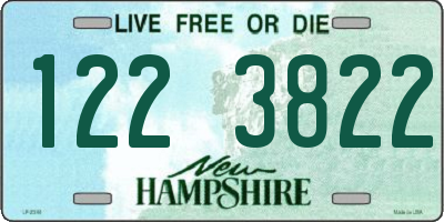 NH license plate 1223822