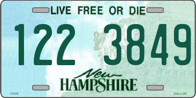 NH license plate 1223849