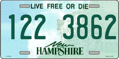 NH license plate 1223862