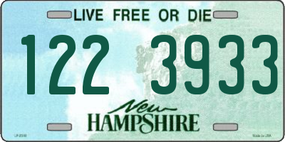 NH license plate 1223933