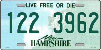 NH license plate 1223962