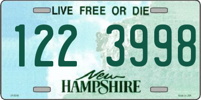 NH license plate 1223998