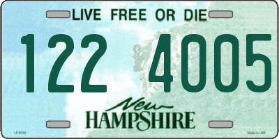 NH license plate 1224005