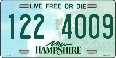 NH license plate 1224009