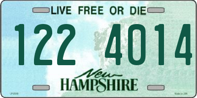 NH license plate 1224014