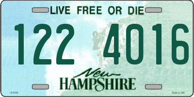 NH license plate 1224016