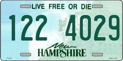 NH license plate 1224029