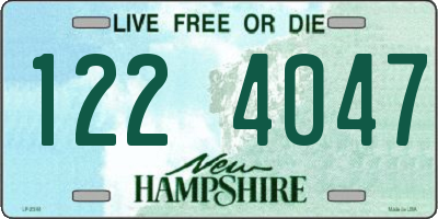 NH license plate 1224047
