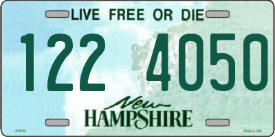 NH license plate 1224050