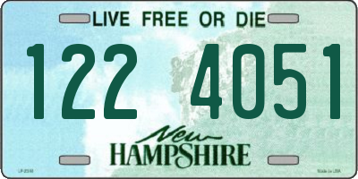 NH license plate 1224051