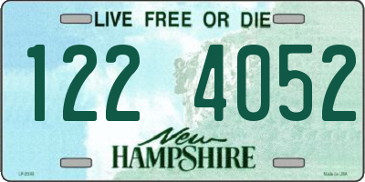 NH license plate 1224052
