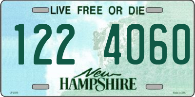 NH license plate 1224060
