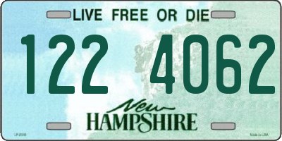 NH license plate 1224062