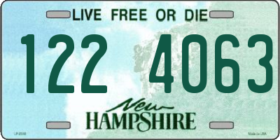 NH license plate 1224063