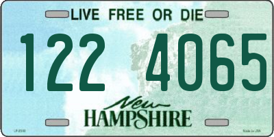 NH license plate 1224065