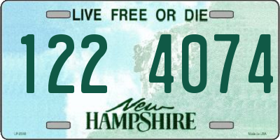 NH license plate 1224074