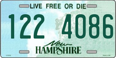 NH license plate 1224086