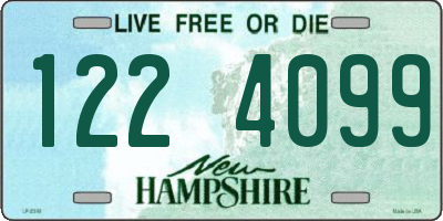 NH license plate 1224099